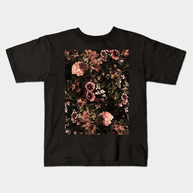 Autumn Winter Flowers VIII Kids T-Shirt by burcukorkmazyurek